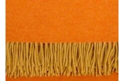 Two Tone Merino Throw Orange 150 X 180cm