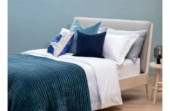 Kantha Velvet Bedspread Steel Blue