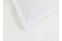 Washed Linen White Fitted Sheet Super King