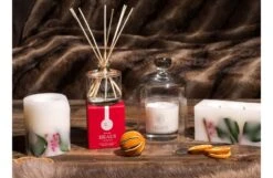 Winter Spice Short Pillar Candle With Botanicals