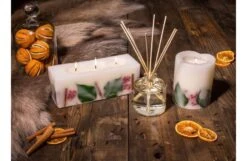 Winter Spice Tall Pillar Candle With Botanicals