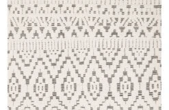 Linie Design Zelbio Rug White -Broste Copenhagen Shop z e zelbio white black close up 2 1
